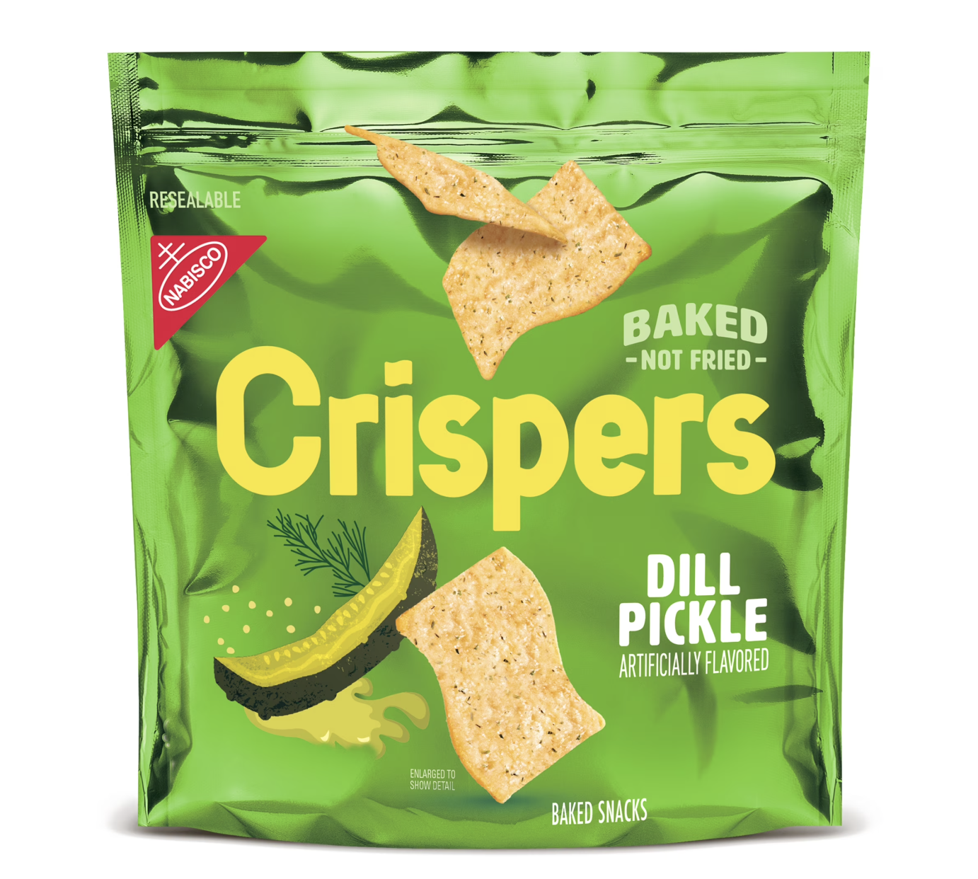 Crispers Dill Pickle Flavor Baked Snacks